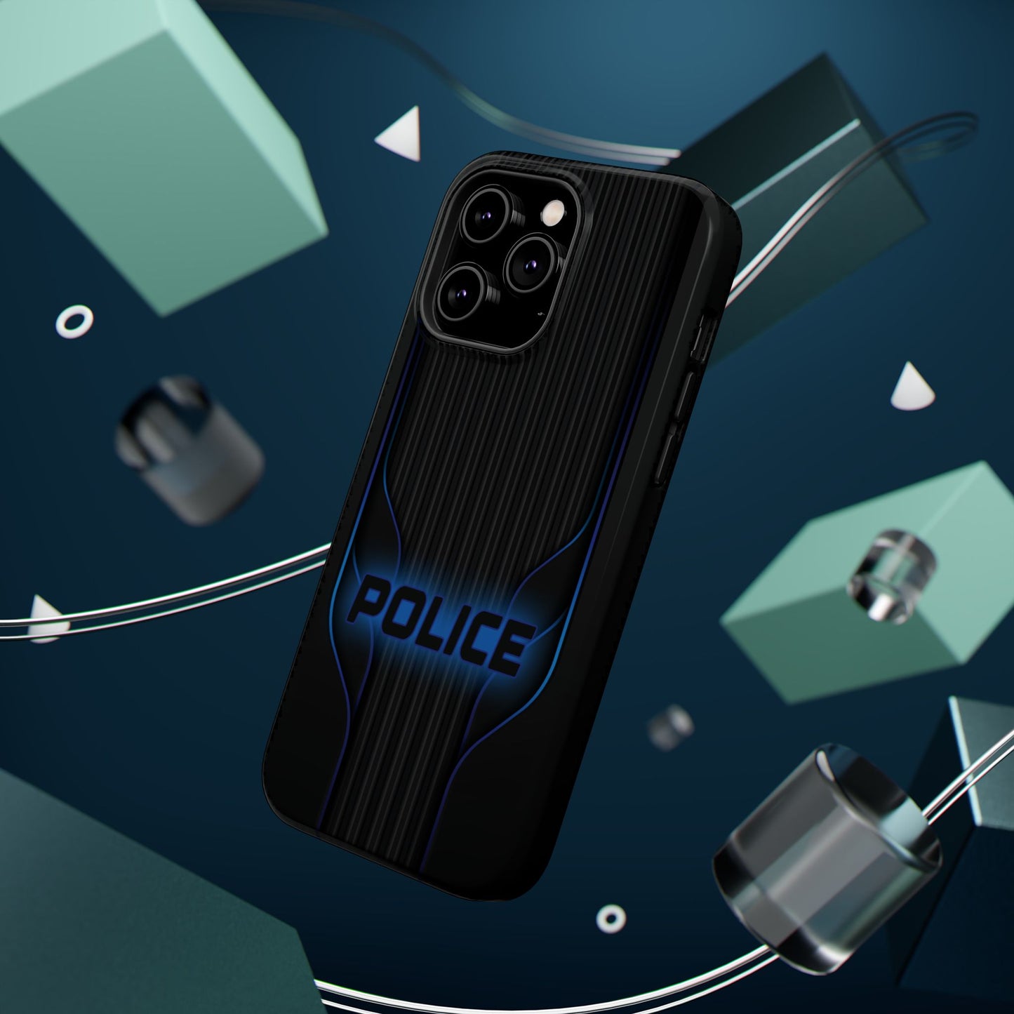 Police Magnetic Phone Cases, Blue Light