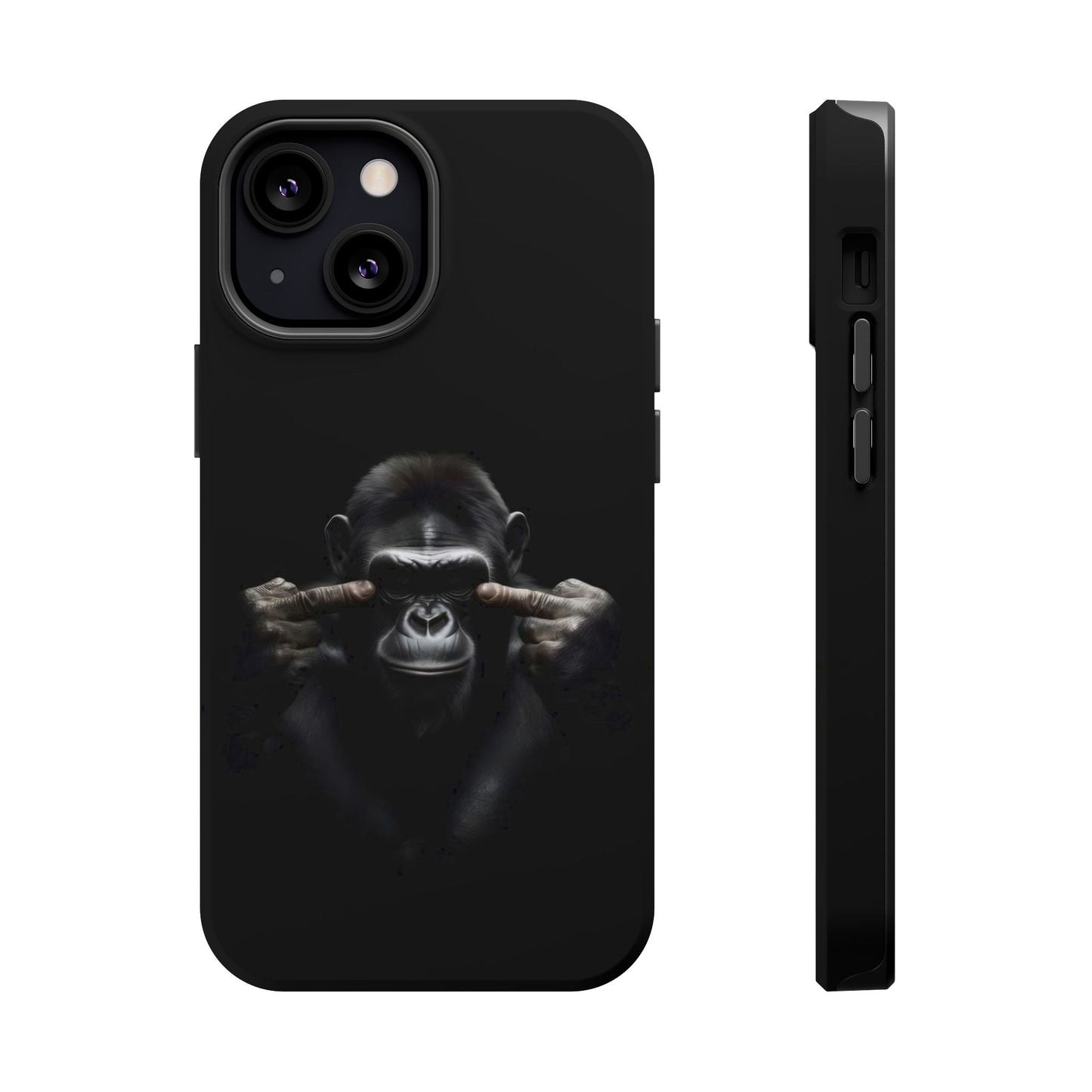 Edgy Gorilla Magnetic iPhone Case, Unique Cell Phone Cover