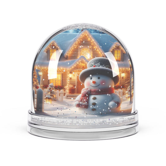 Merry Snowman’s Hearthside  Snow Globe