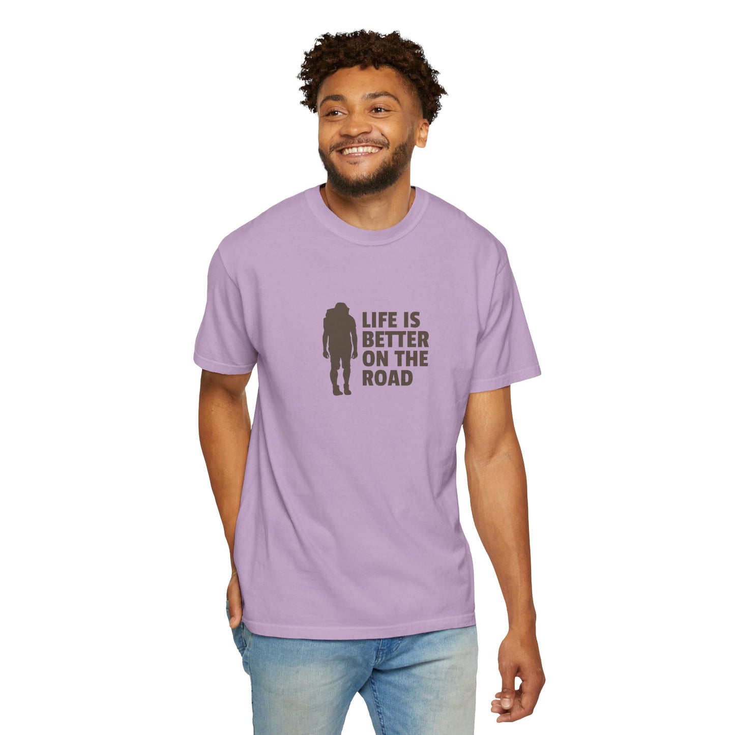 Life Is Better On The Road Unisex Garment-Dyed T-shirt