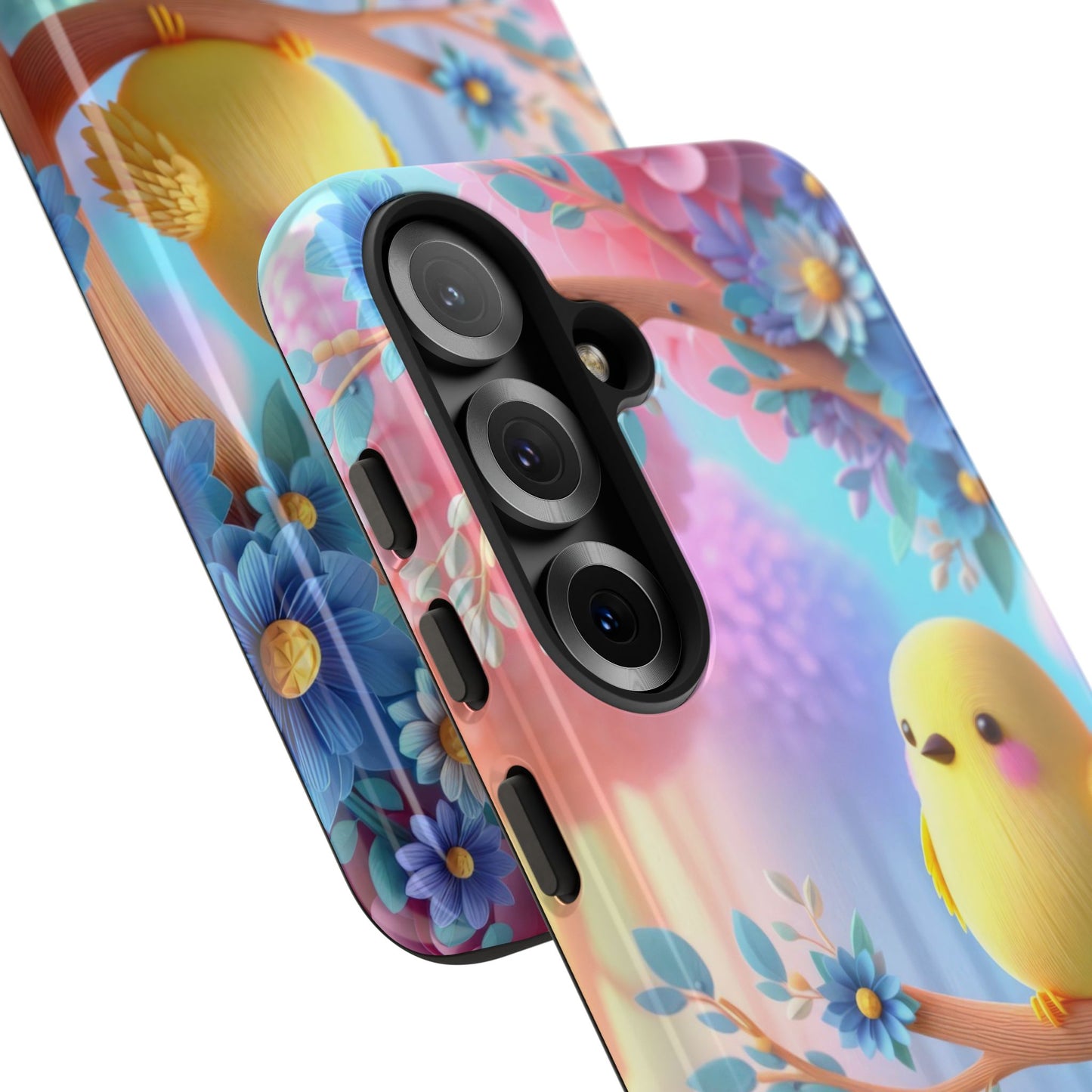 Colorful Bird Samsung Phone Case, Spring Vibe Mobile Shell