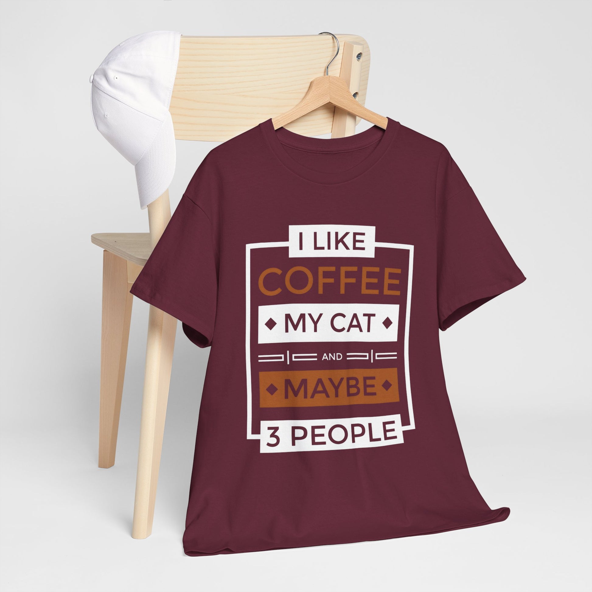 Jakers Coffee Cat Lover T-shirt, Funny Graphic Tee, Gift for Cat Owners, Cat Mom Shirt, Introvert Tee, Gift for Cat Lovers