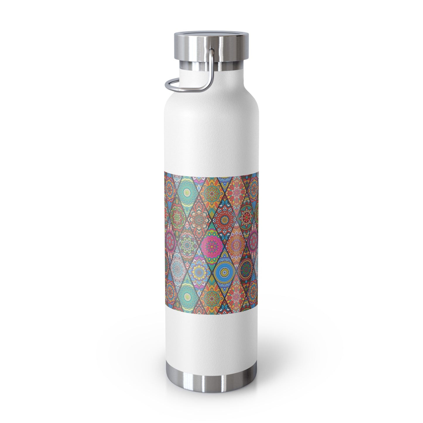 Mandala Argyle Copper Vacuum Insulated Bottle, 22oz