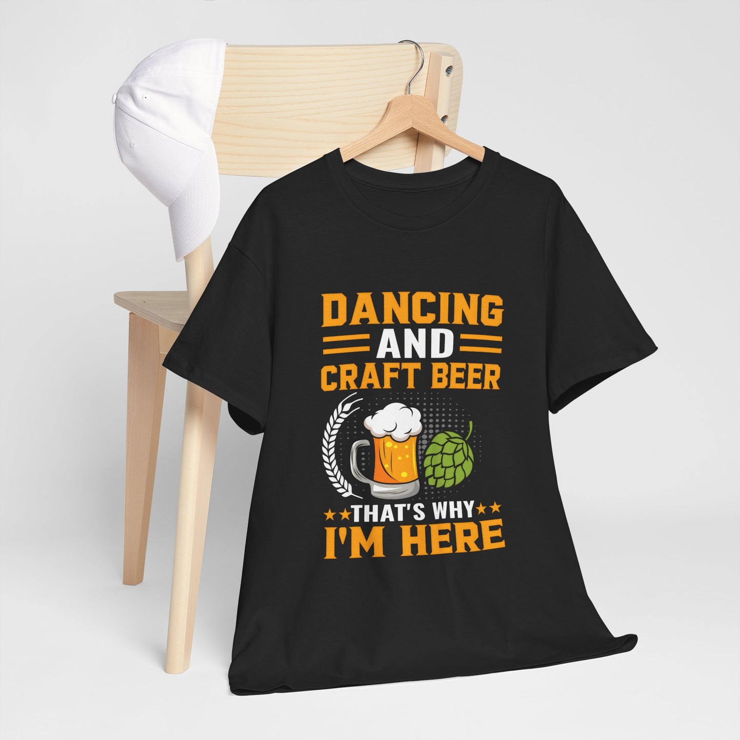 Funny Beer Slogan Tee, Dancing and Beer