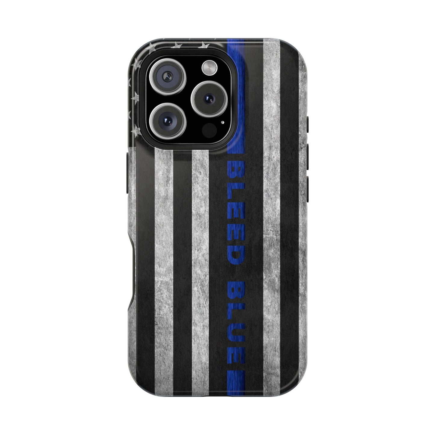 Police Magnetic Phone Cases, Bleed Blue