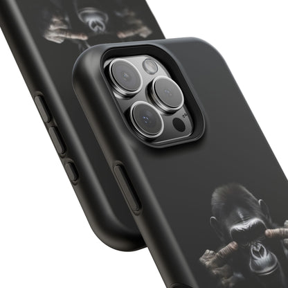 Edgy Gorilla Magnetic iPhone Case, Unique Cell Phone Cover
