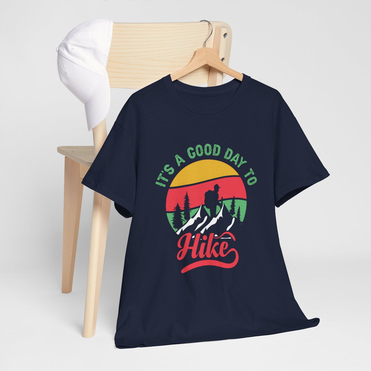 "It's a Good Day to Hike" Unisex Heavy Cotton Tee - Adventure Outdoor Shirt