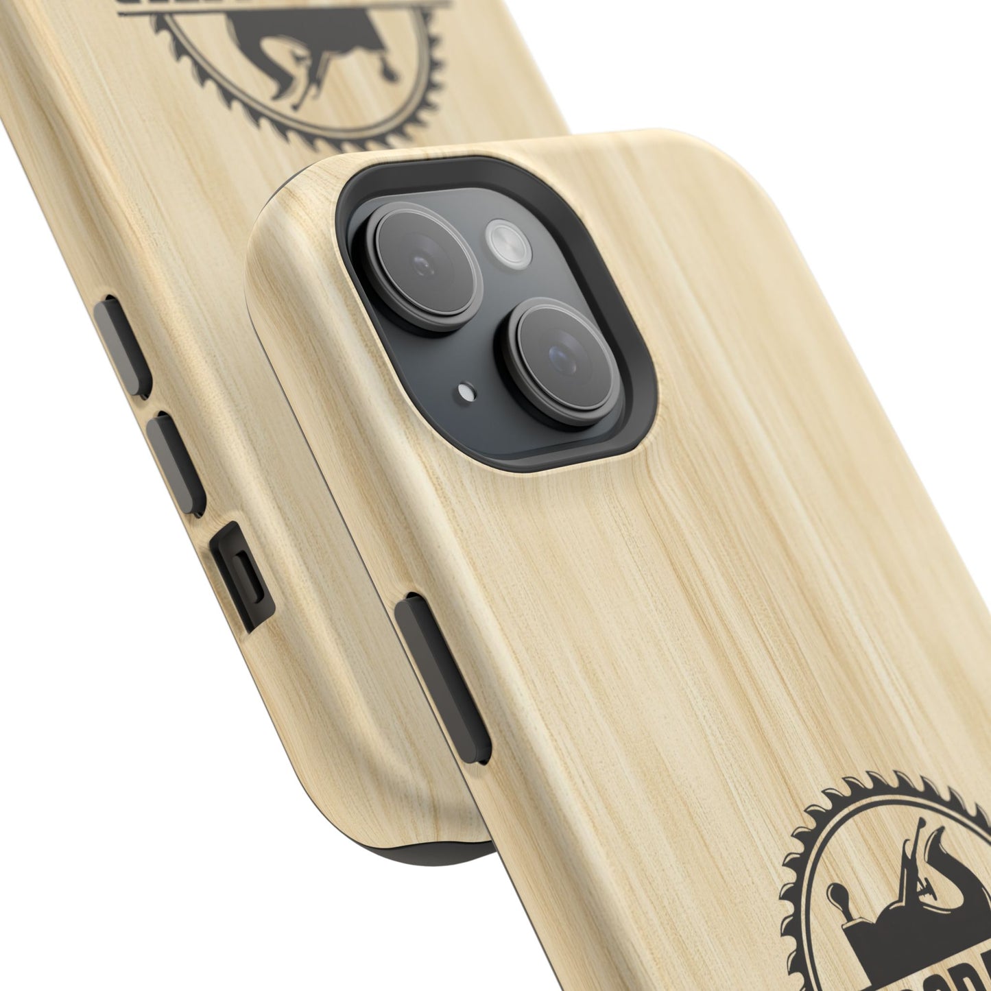 Handcrafted Woodworking Logo Magnetic Phone Cases