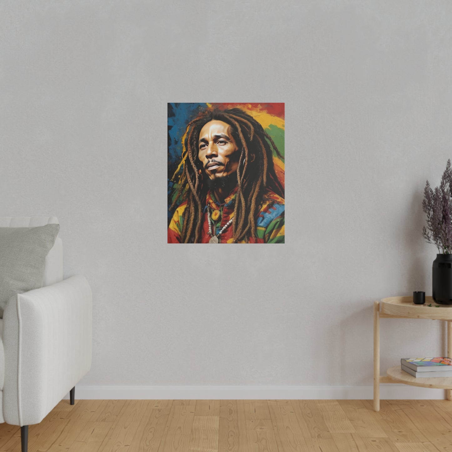 Rasta Matte Canvas, Stretched, 0.75"