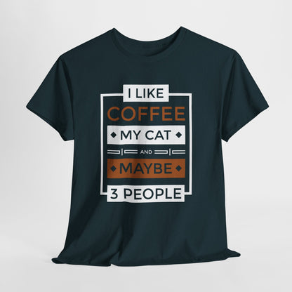 Coffee Cat Lover T-shirt, Funny Graphic Tee