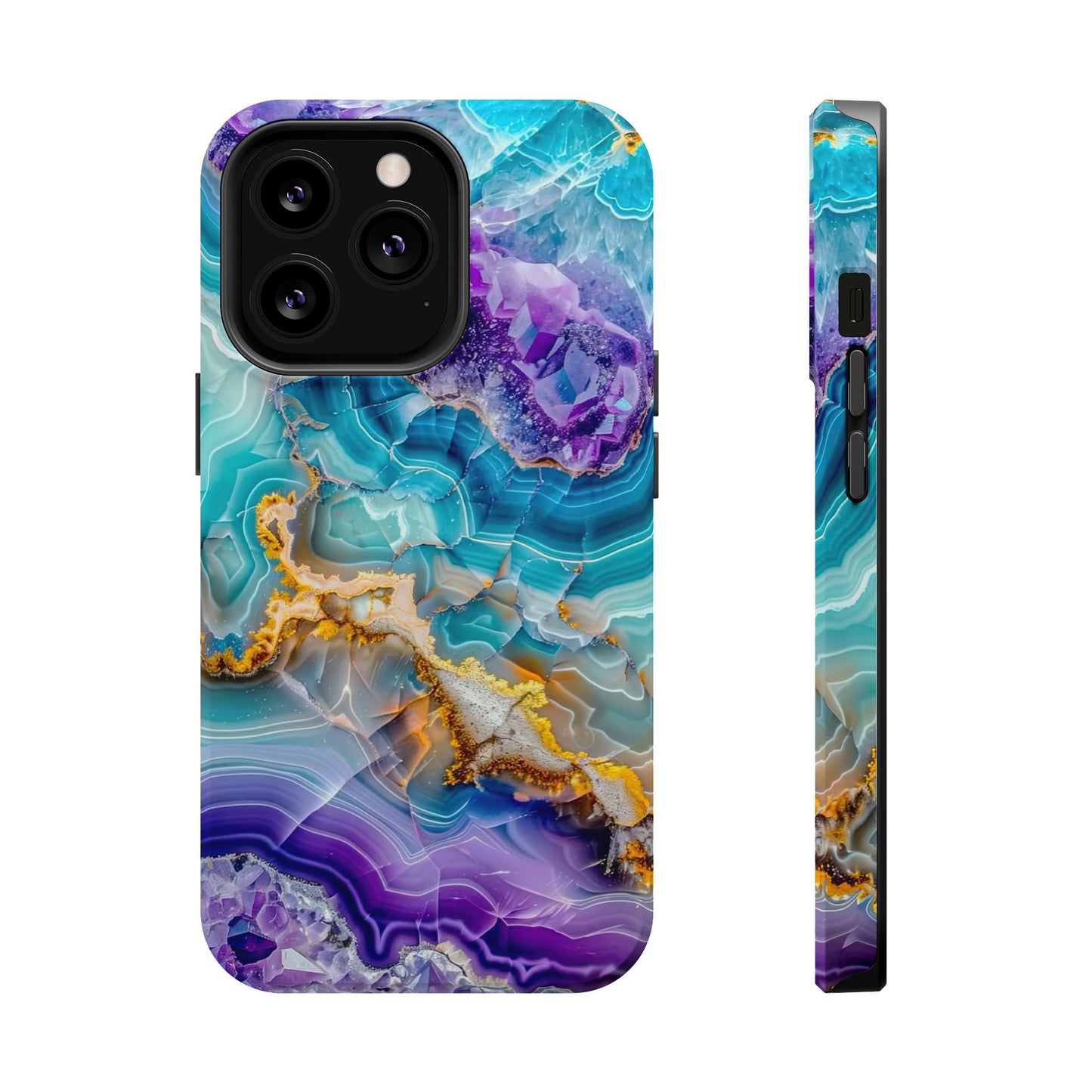 Blue Agate Magnetic Phone Case