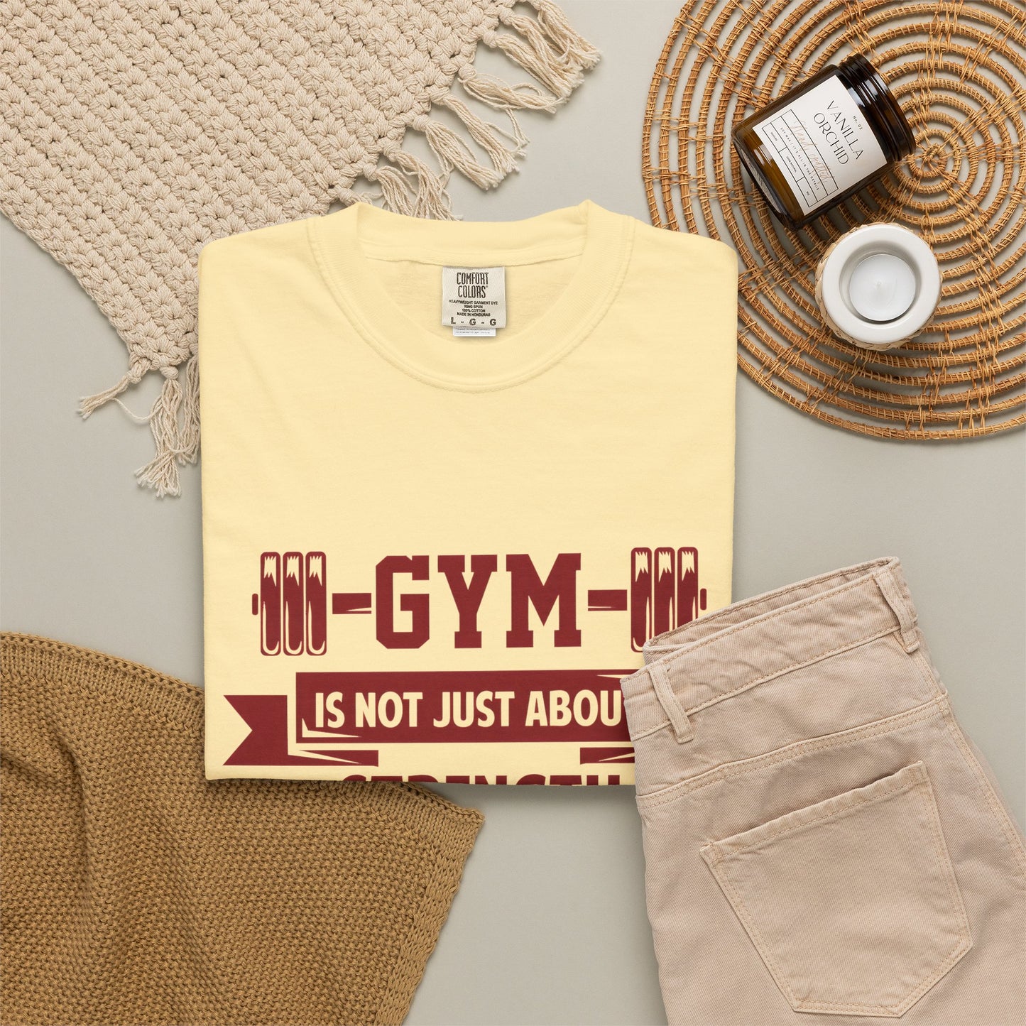 Unisex Gym Strength T-Shirt - "Gym is Not Just About Strength, The Mind Must Be Strong"