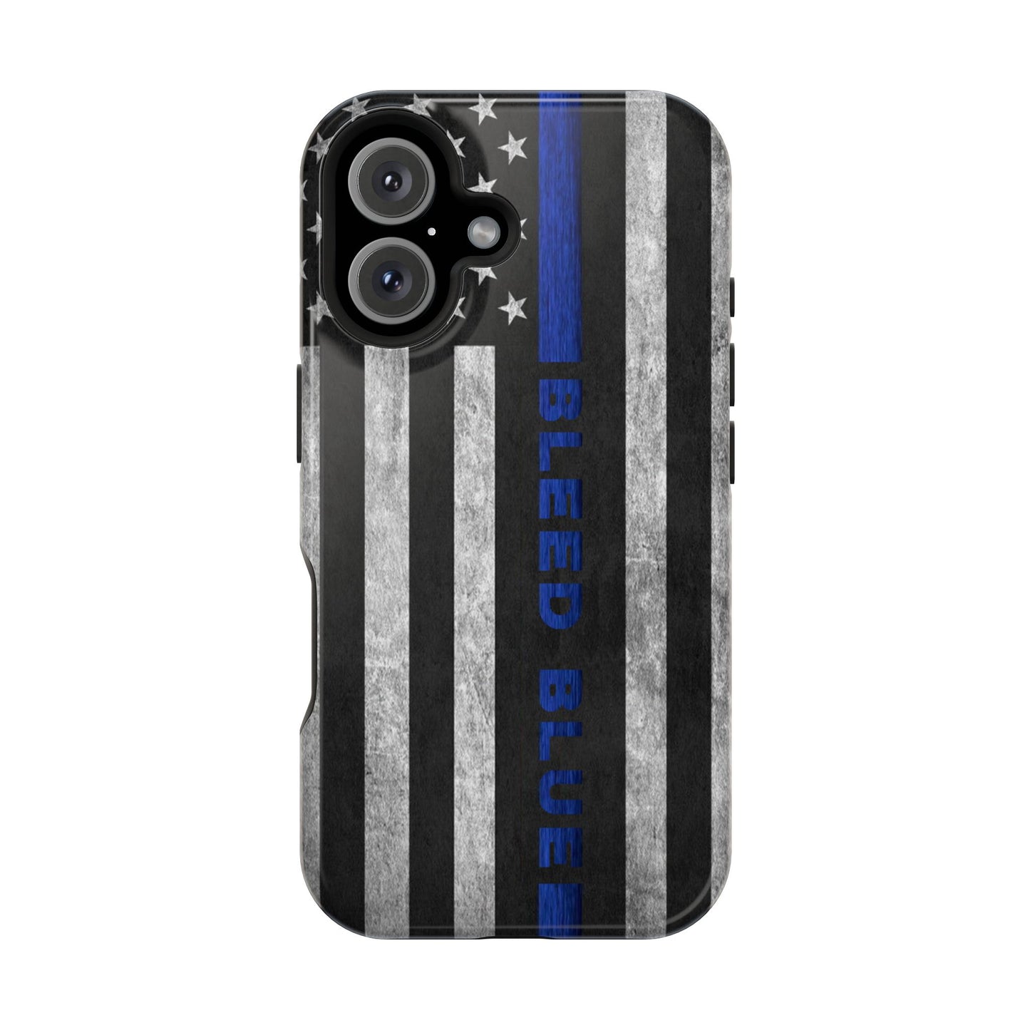 Police Magnetic Phone Cases, Bleed Blue