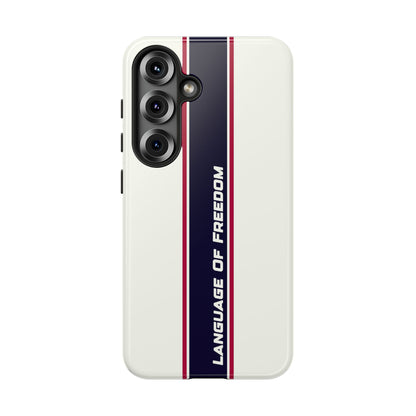 Language of Freedom Tough Case – Minimalist Design
