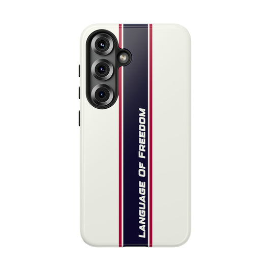 Language of Freedom Tough Case – Minimalist Design