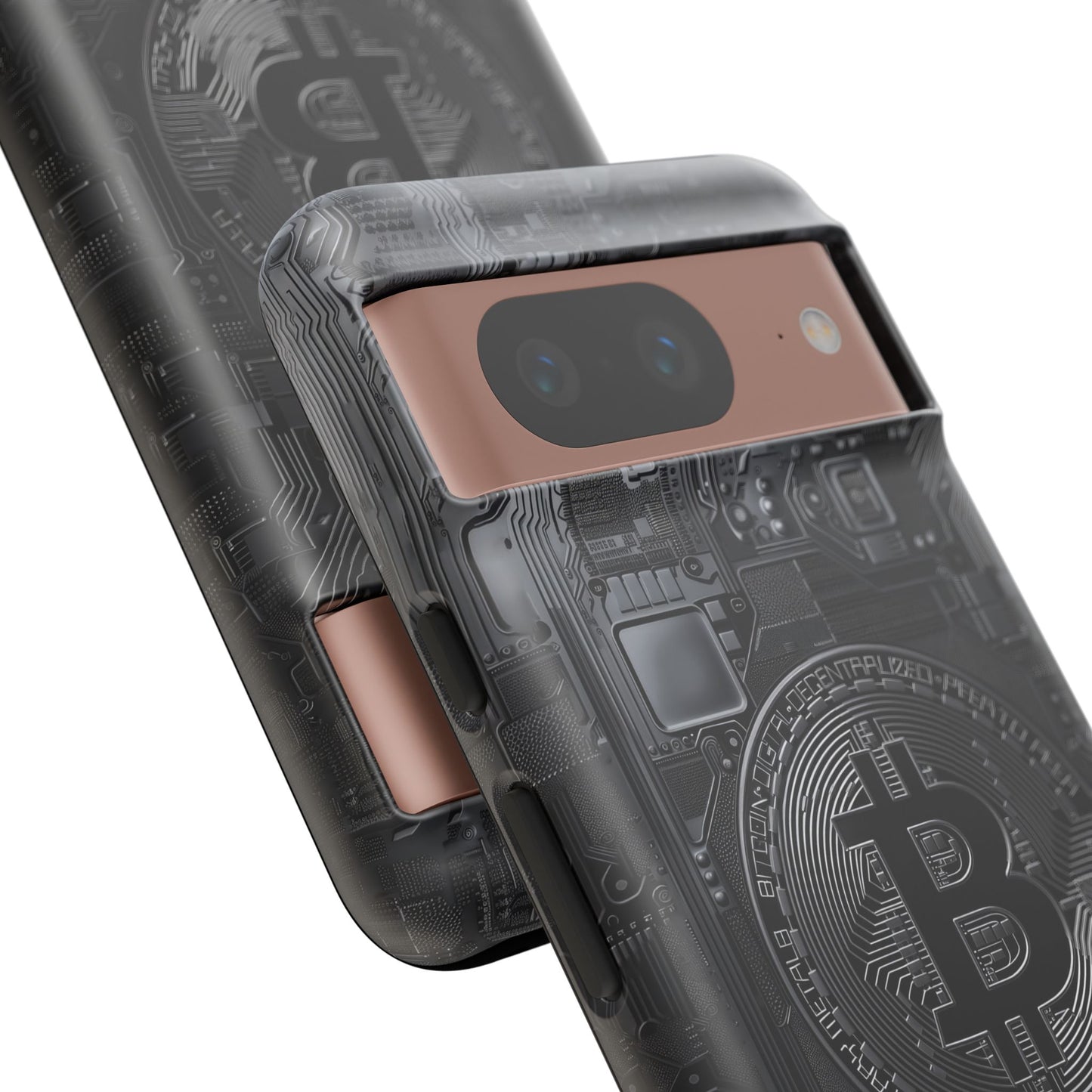 Bitcoin Google Pixel Tough Phone Case, Cryptocurrency Protection Cover