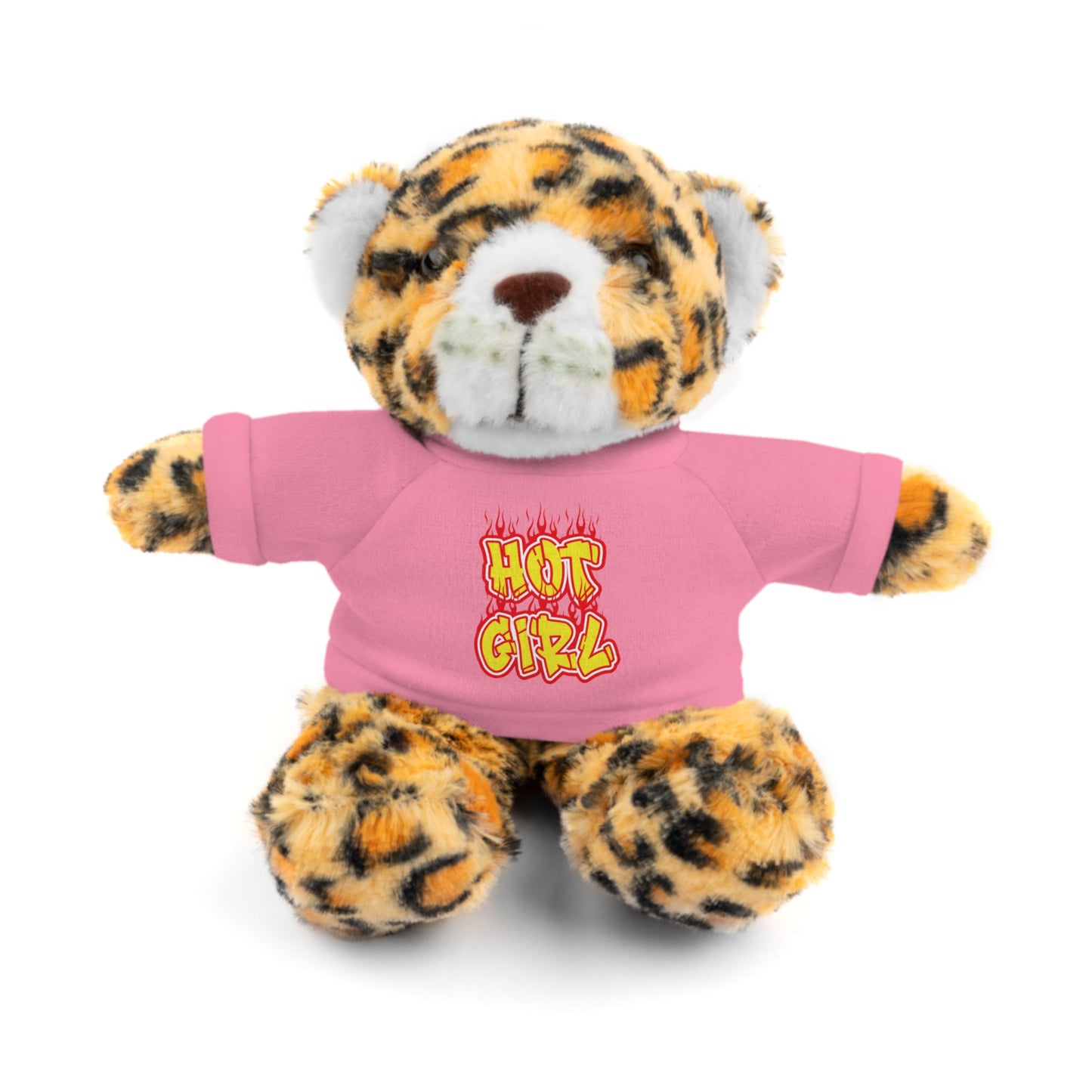 Cute Plush Animal with Hot Girl Tee for Birthdays, Baby Showers, Children, Gifts
