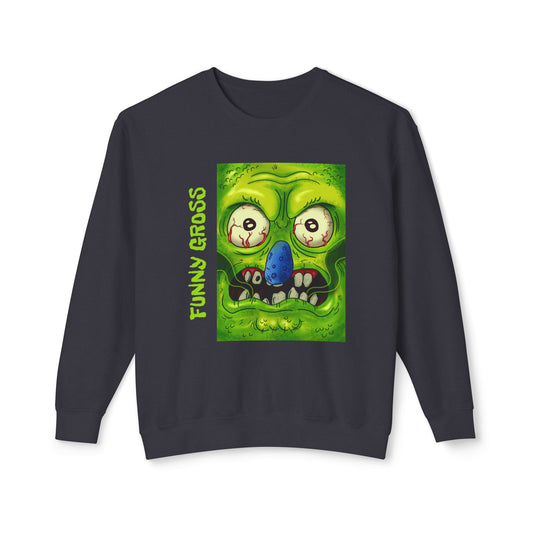 Funny Gross Unisex Lightweight Crewneck Sweatshirt