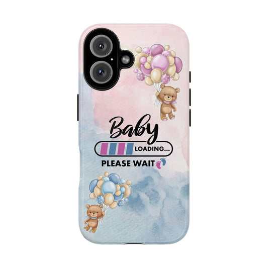Cute Baby Loading Phone Case for iPhone - Maternity Cover for Pregnancy Reveal or Baby Shower