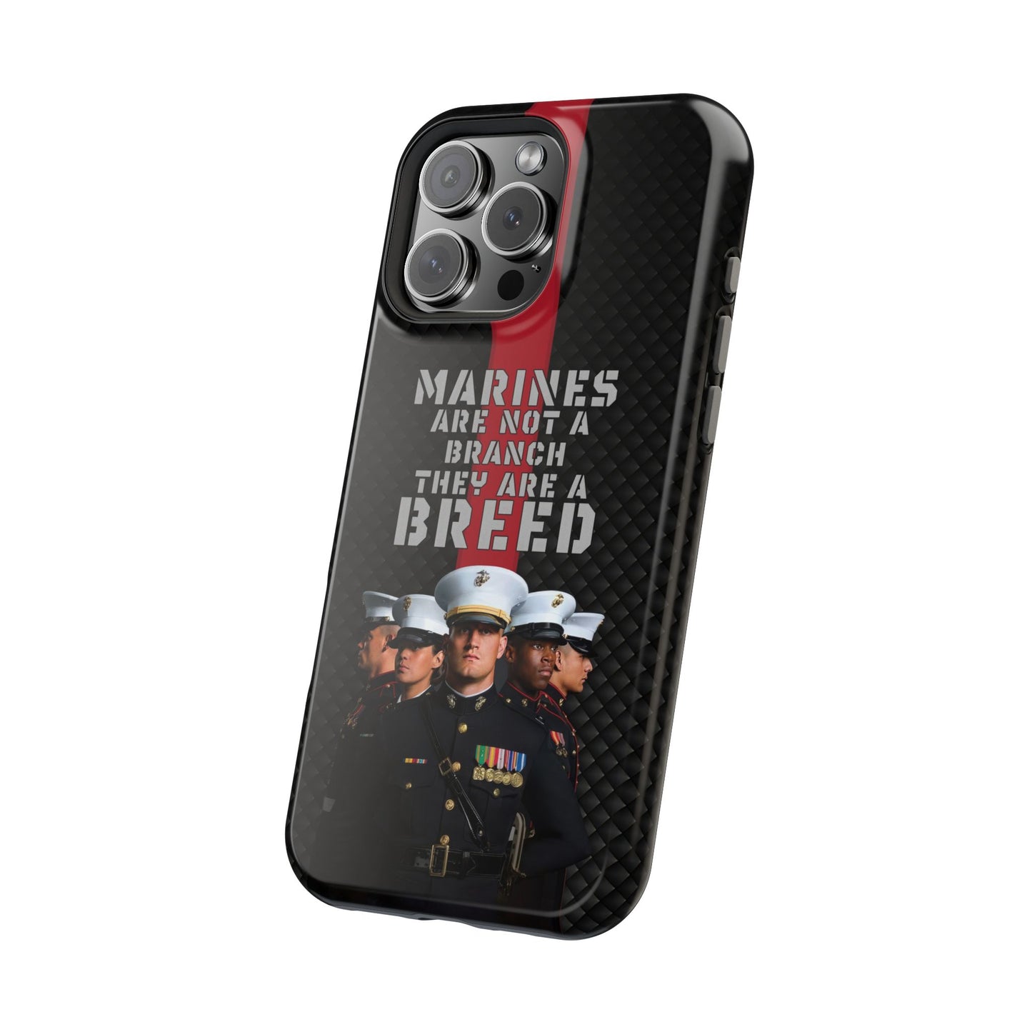 Marines Magnetic Tough Case - "Not a Branch, a Breed" Military iPhone Cover