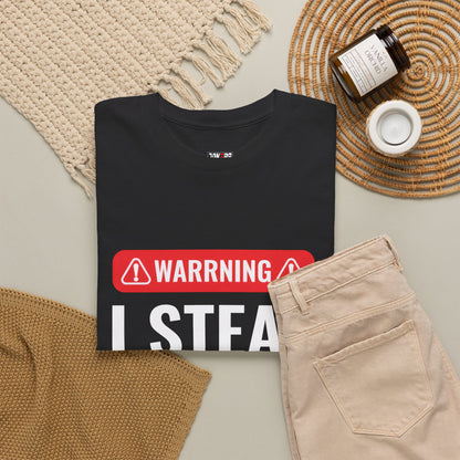 Warning I Steal Hearts Tee
