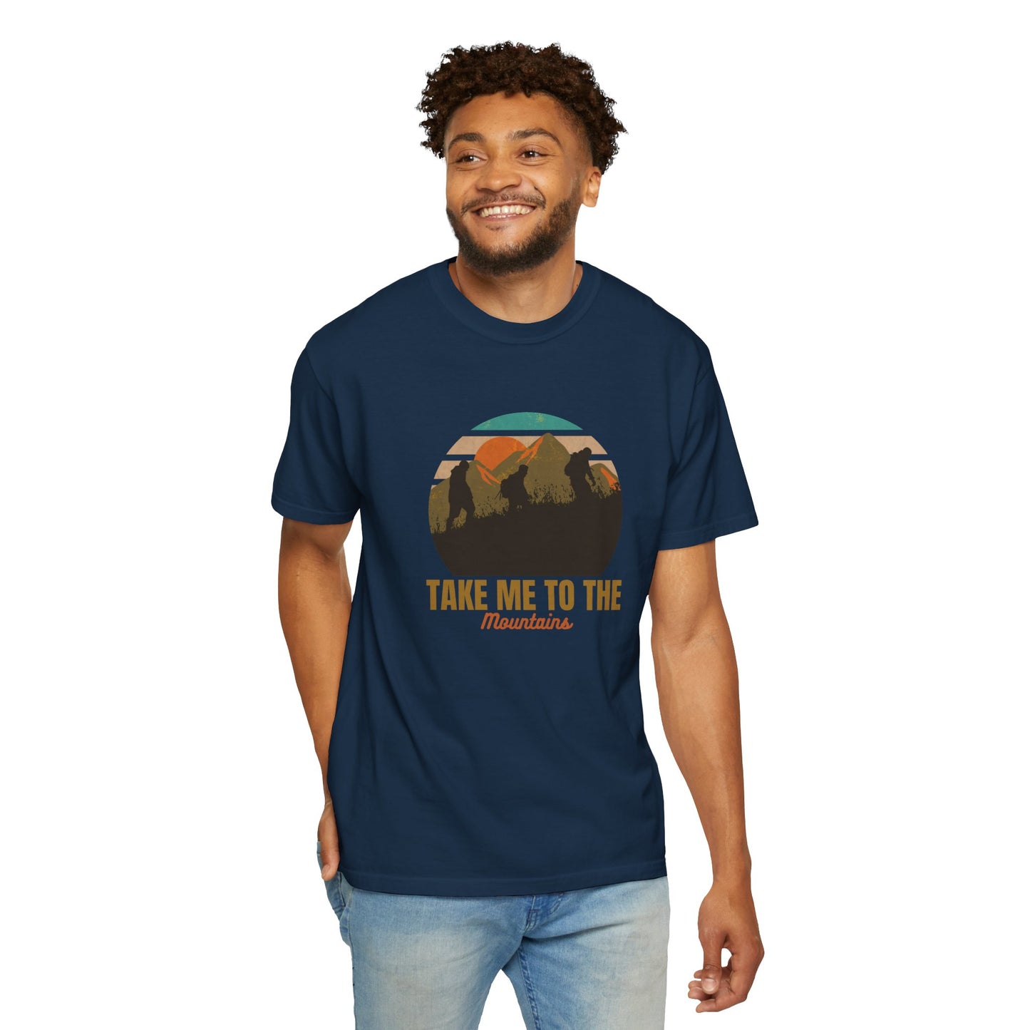 Take Me To The Mountains Unisex Garment-Dyed T-shirt