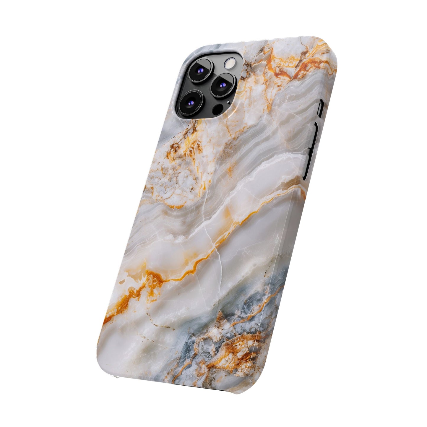 Pure Elegance Marble Slim Phone Cases, Modern Tech Decor