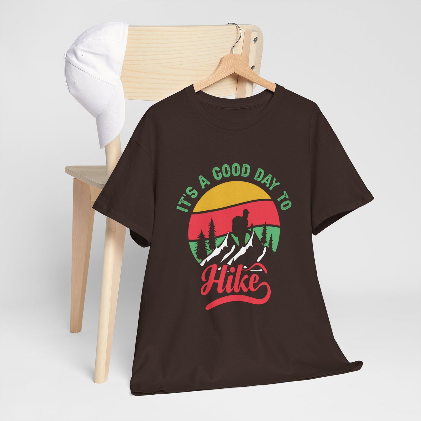 "It's a Good Day to Hike" Unisex Heavy Cotton Tee - Adventure Outdoor Shirt