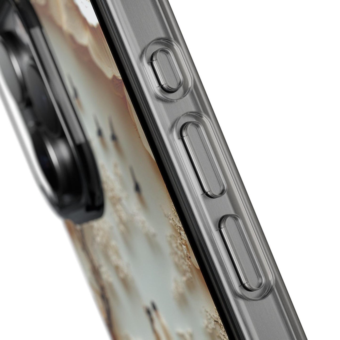 Romantic Couple 3D Effect Clear Cases,  Artistic Protective Cover