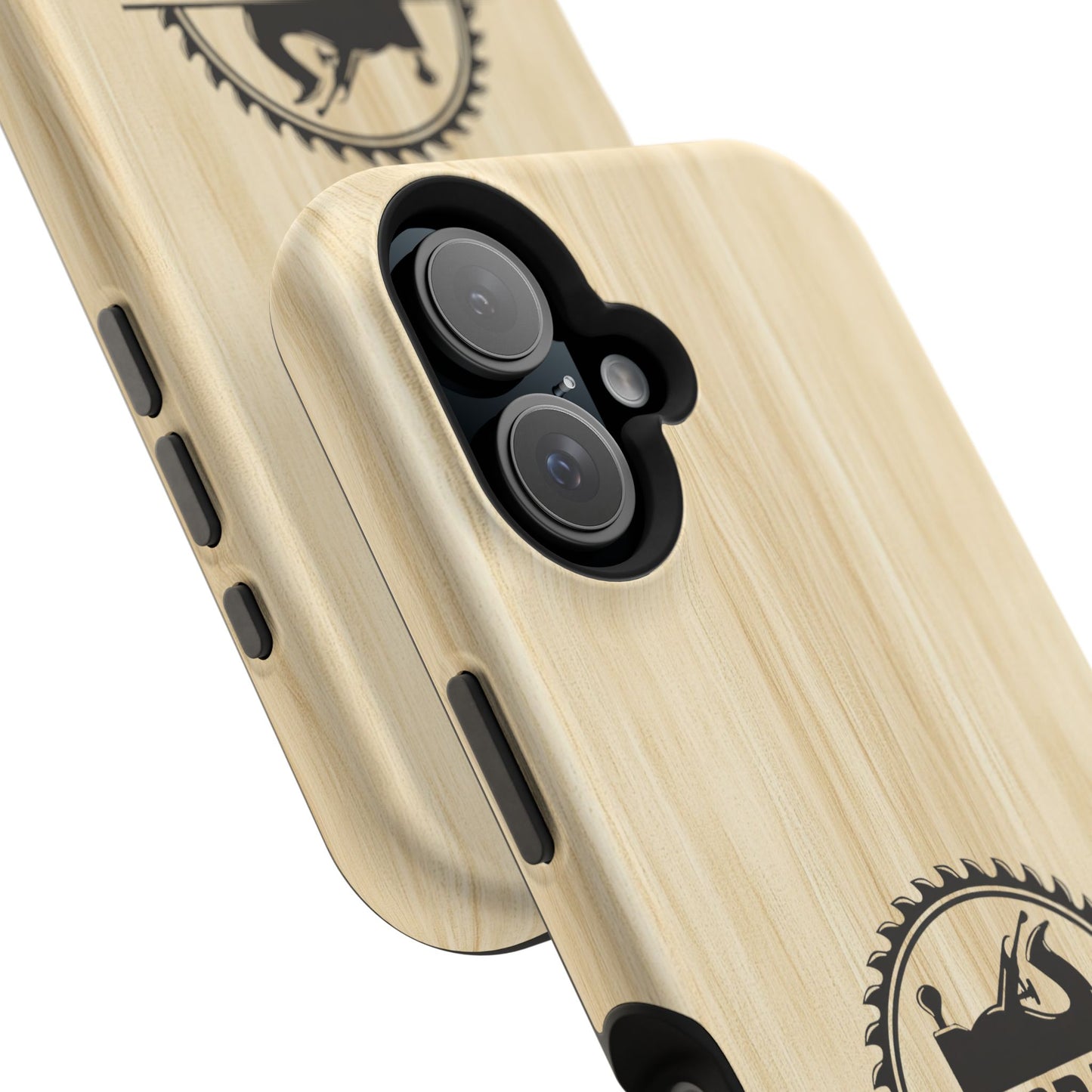 Handcrafted Woodworking Logo Magnetic Phone Cases