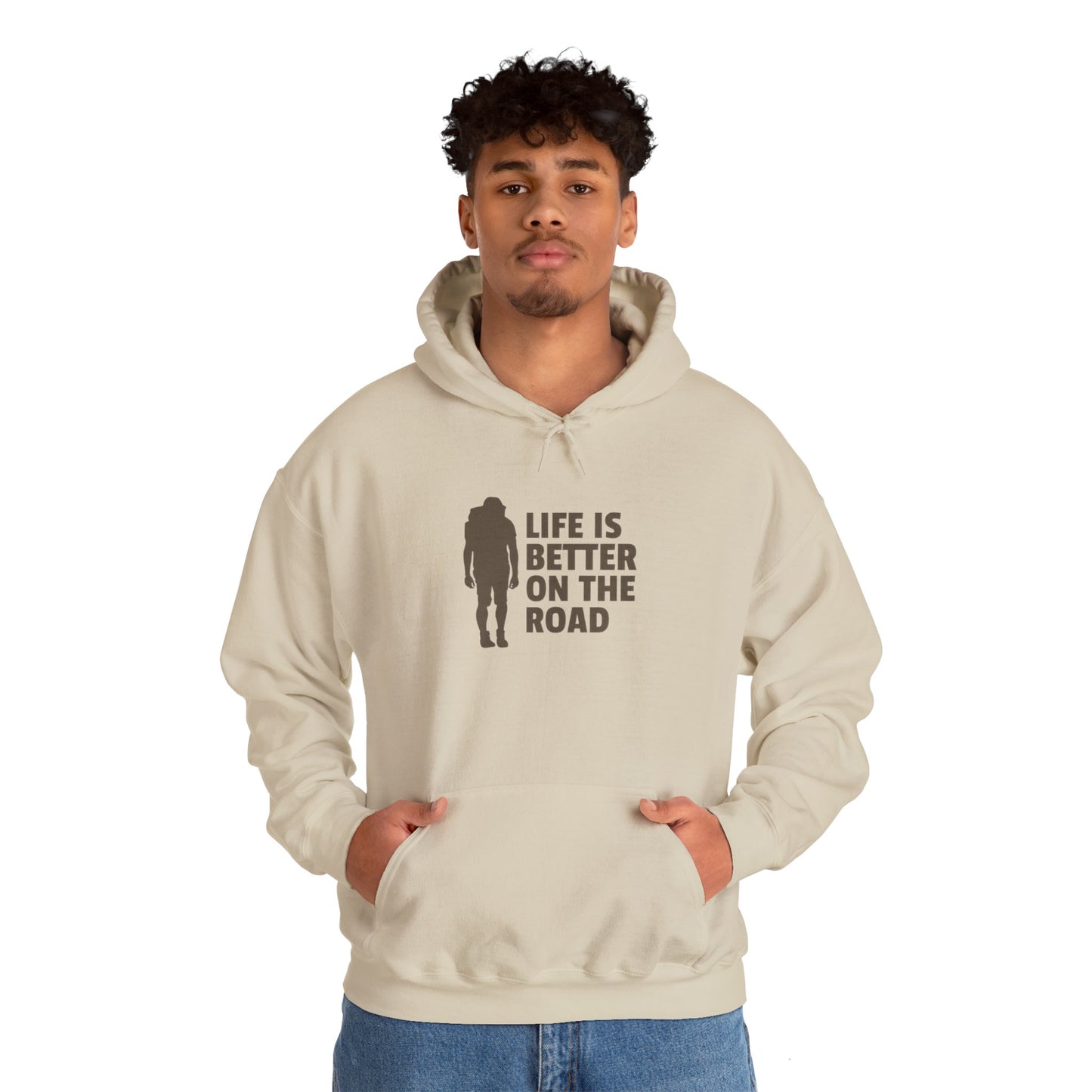 Life Is Better On The Road Unisex Heavy Blend™ Hooded Sweatshirt