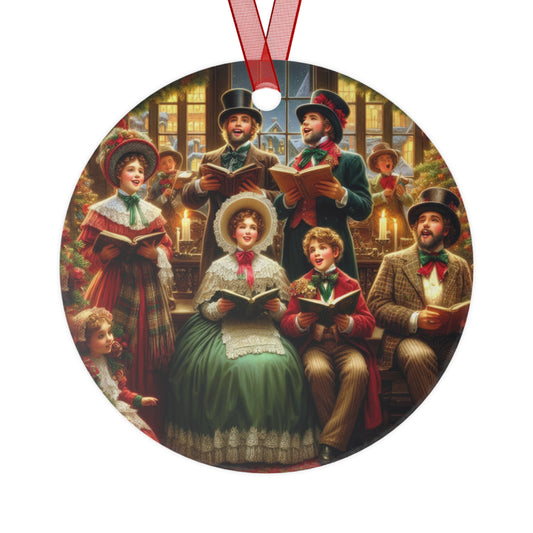 Melodies of Christmas Cheer Metal Ornaments, 2-Side Print