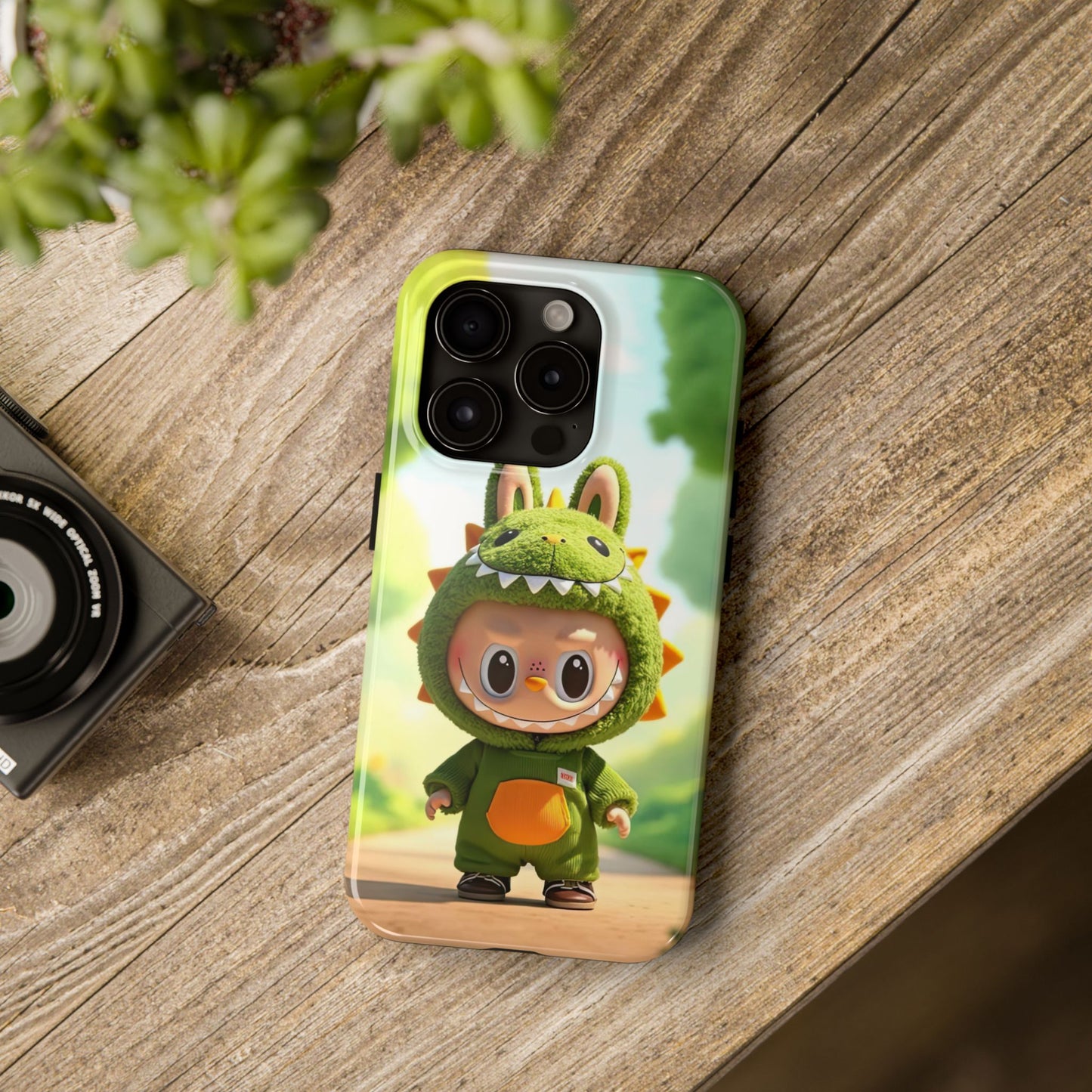 The Monsters Tough Case for iPhone Models – Playful Dinosaur Design, Dual Layer Protective Cover, Fun Mobile Accessory