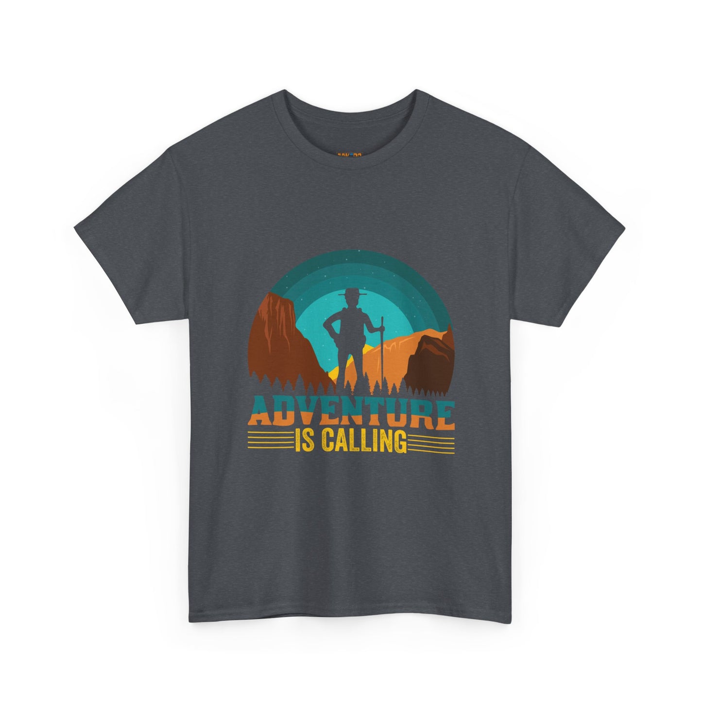 Adventure Is Calling Unisex Heavy Cotton Tee - Perfect for Outdoorsy Souls