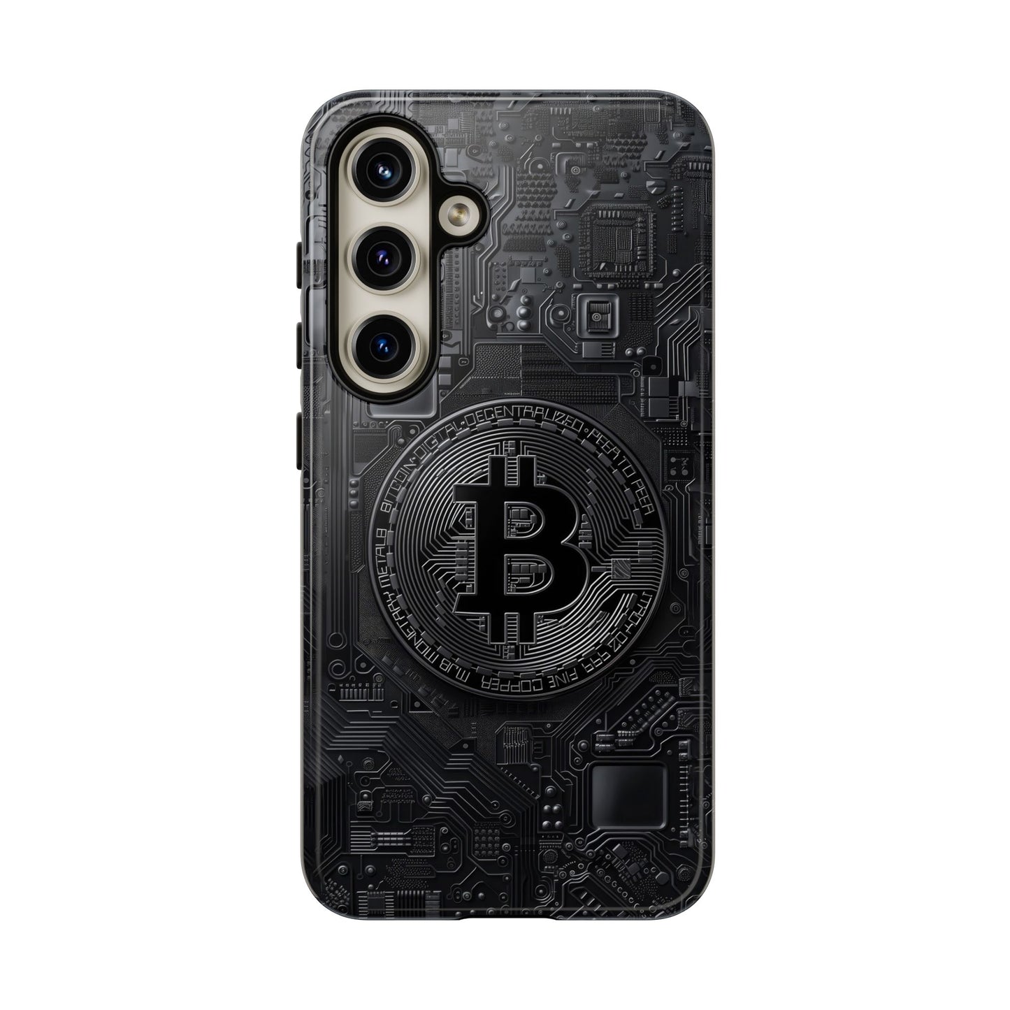 Bitcoin Samsung Tough Phone Case, Cryptocurrency Protection Cover