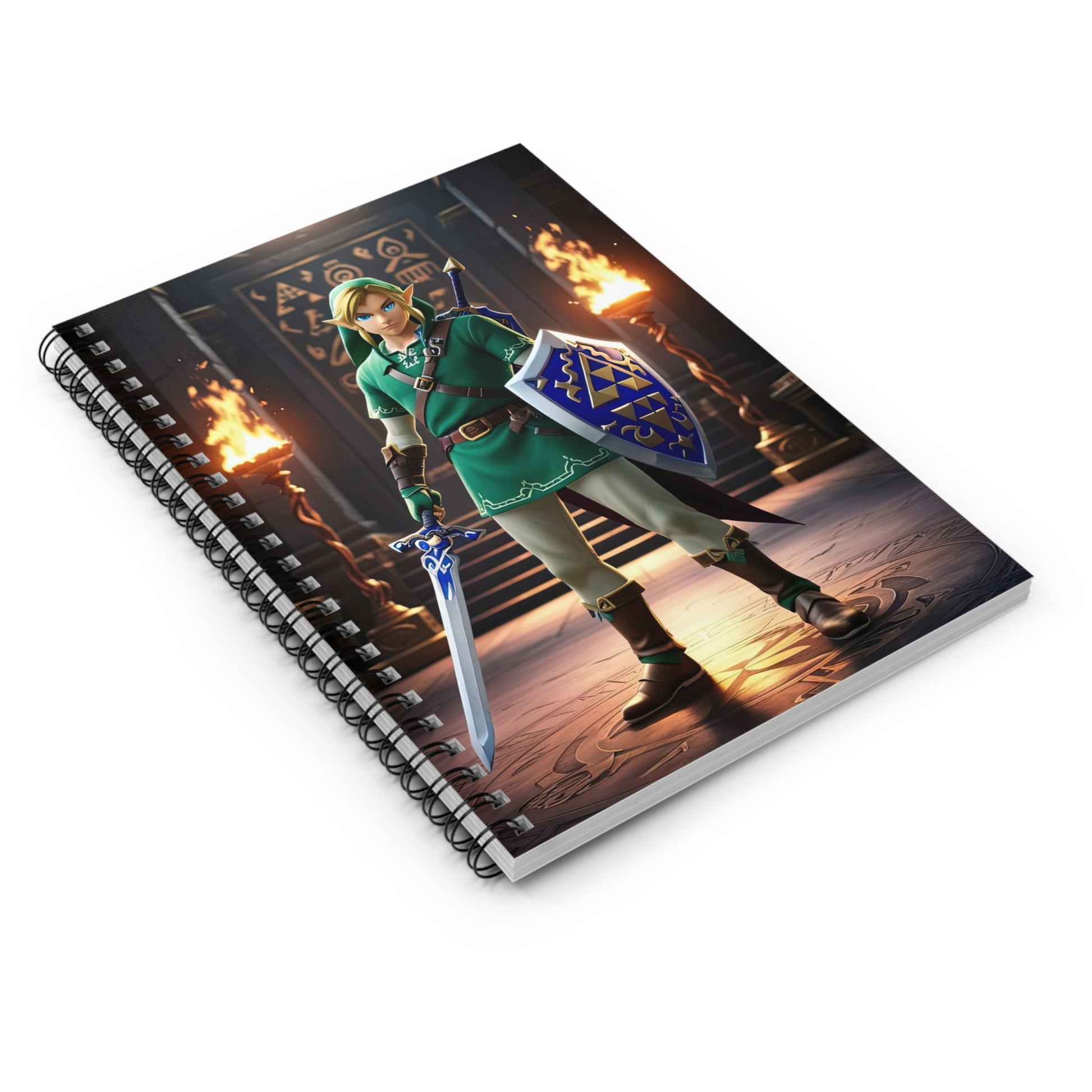 Fantasy Hero Spiral Notebook 6" x 8"– Ruled Line Journal