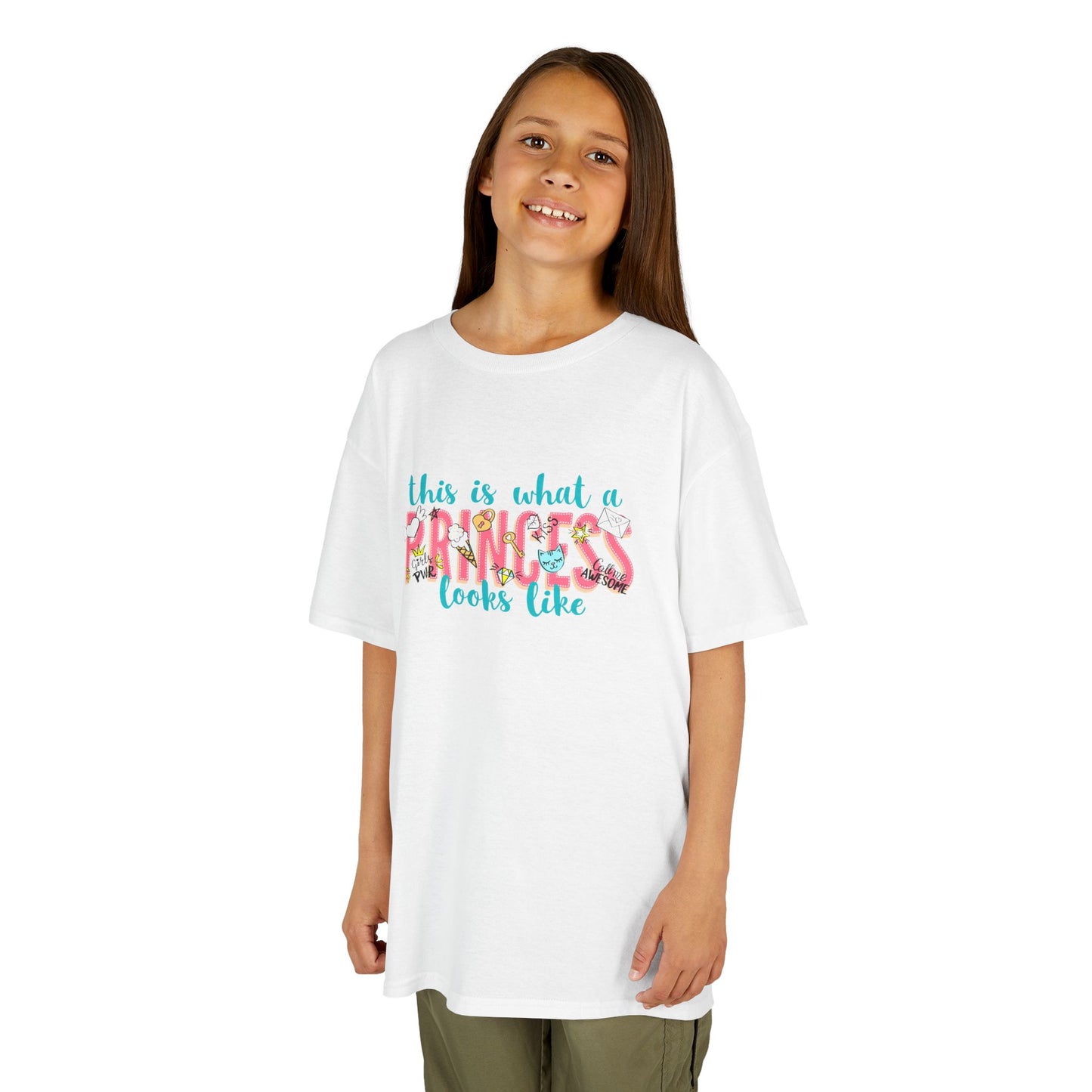This Is What A Princess Looks Like Kids Heavy Cotton Tee