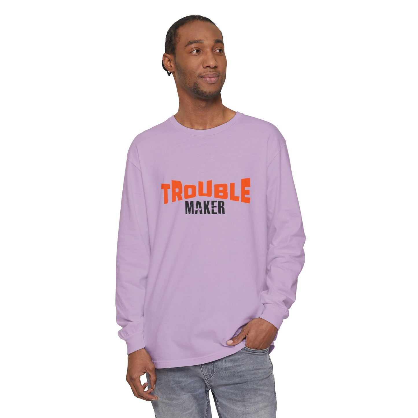 Trouble Maker Long Sleeve T-Shirt - Fun & Casual Unisex Wear