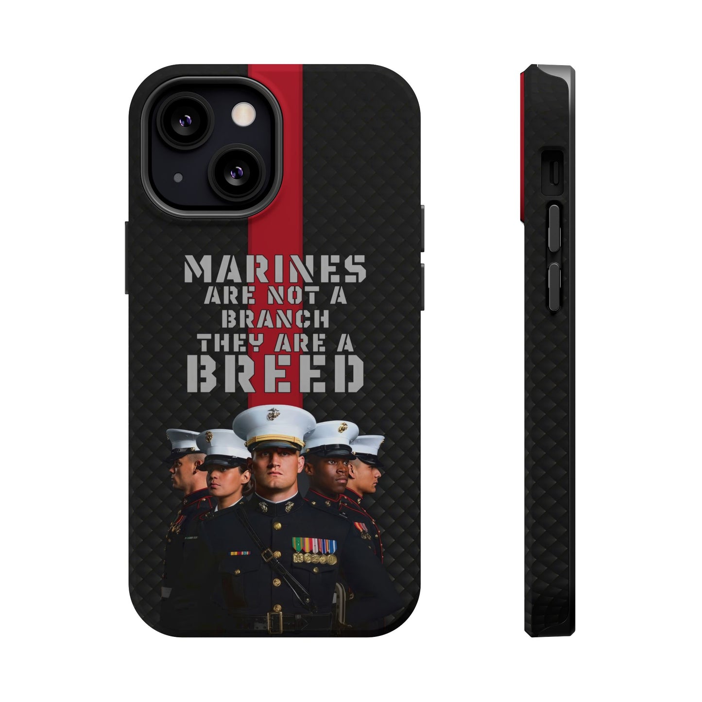 Marines Magnetic Tough Case - "Not a Branch, a Breed" Military iPhone Cover