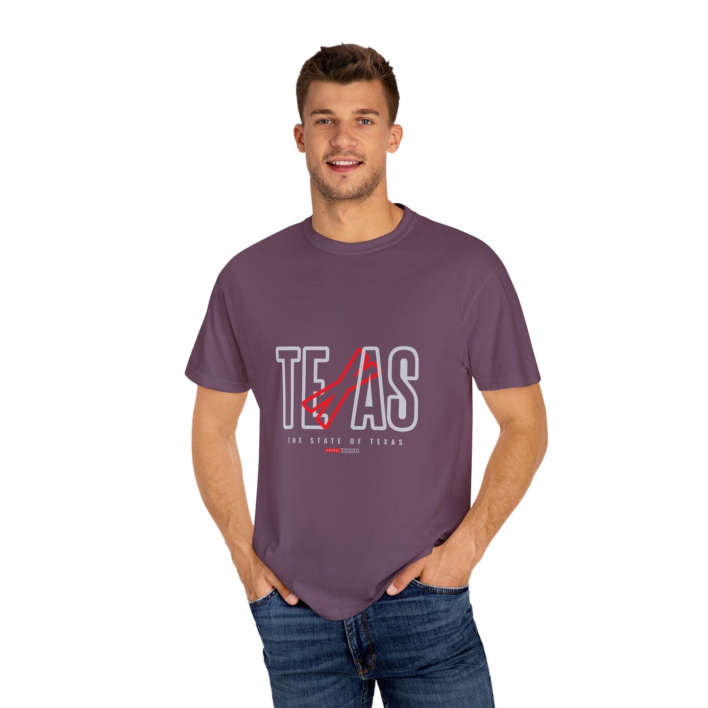 Texas Pride Unisex Garment-Dyed T-Shirt - Casual Style for State Lovers