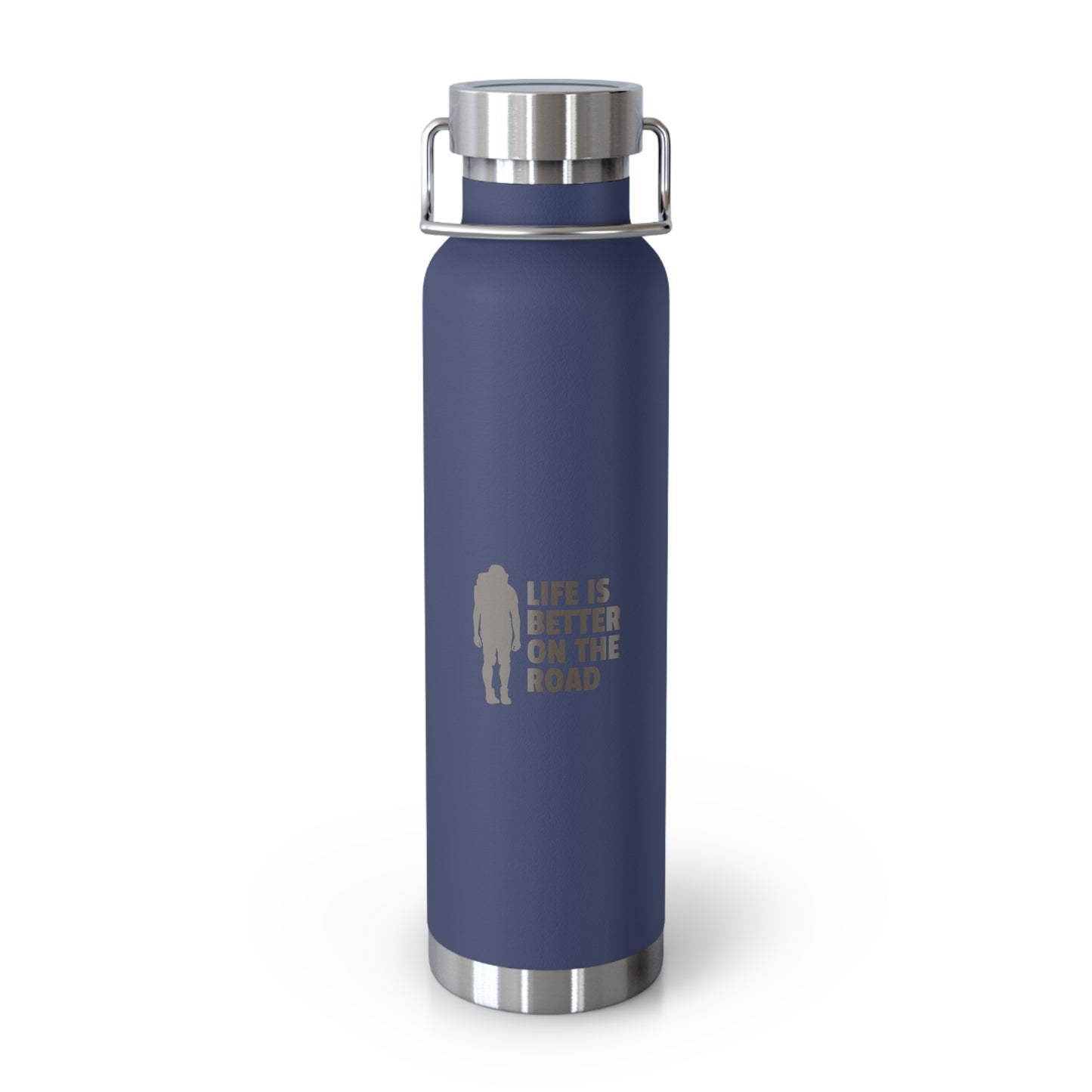 Life Is Better On The Road Copper Vacuum Insulated Bottle, 22oz