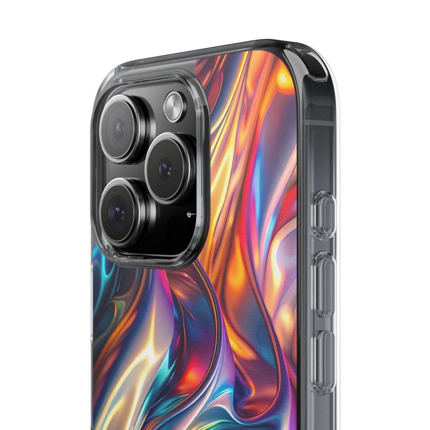 Colorful Clear Case for iPhone – Abstract Art Design