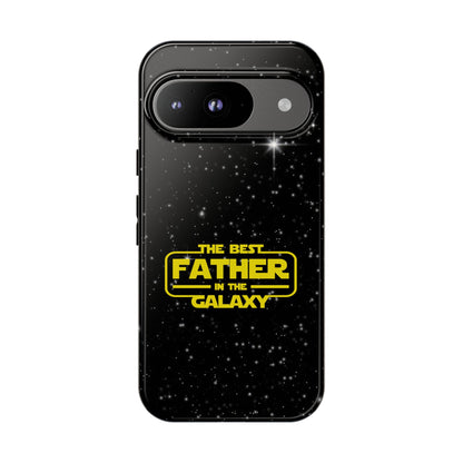 Galaxy-Themed Google Pixel Tough Case - Perfect Gift for the Best Father