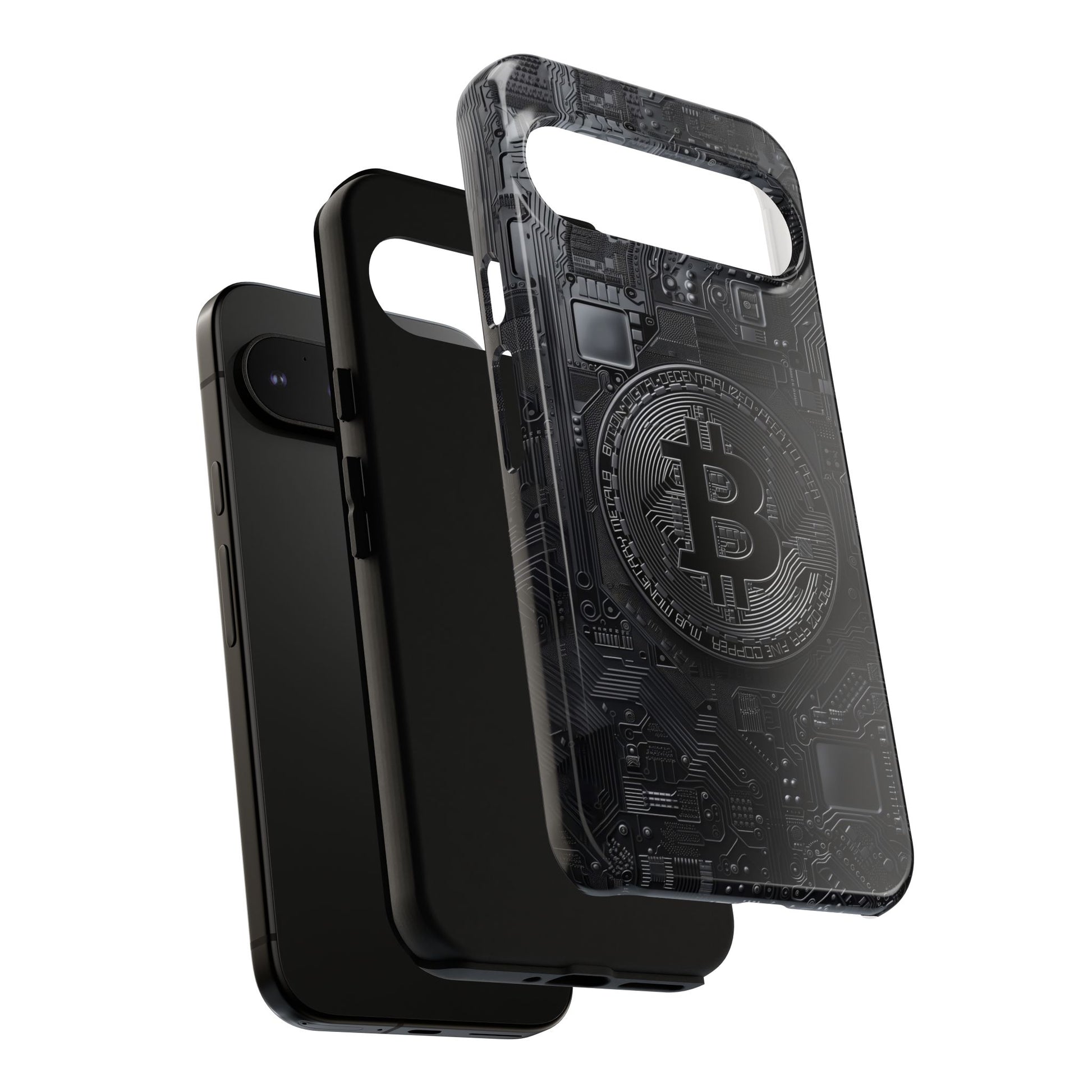 Bitcoin Google Pixel Tough Phone Case, Cryptocurrency Protection Cover