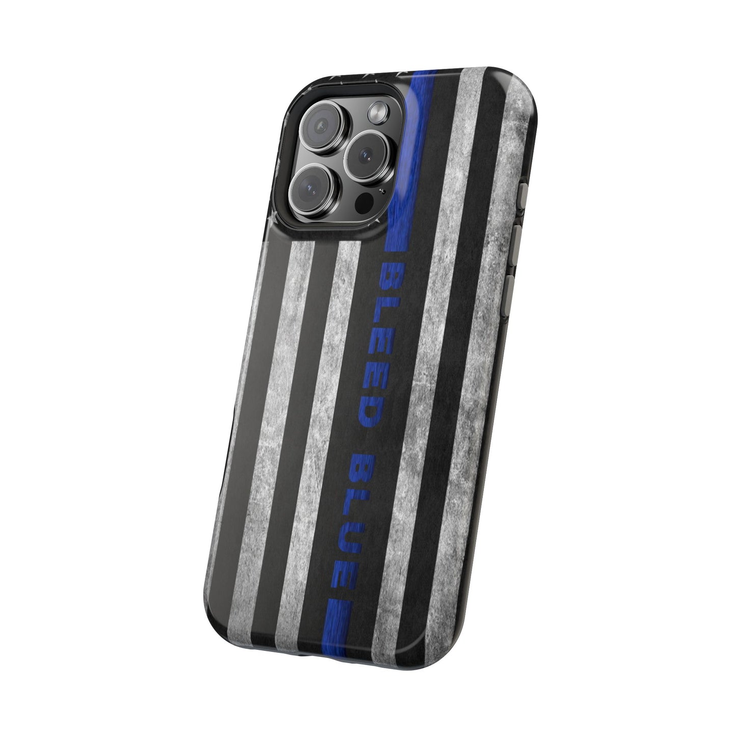 Police Magnetic Phone Cases, Bleed Blue