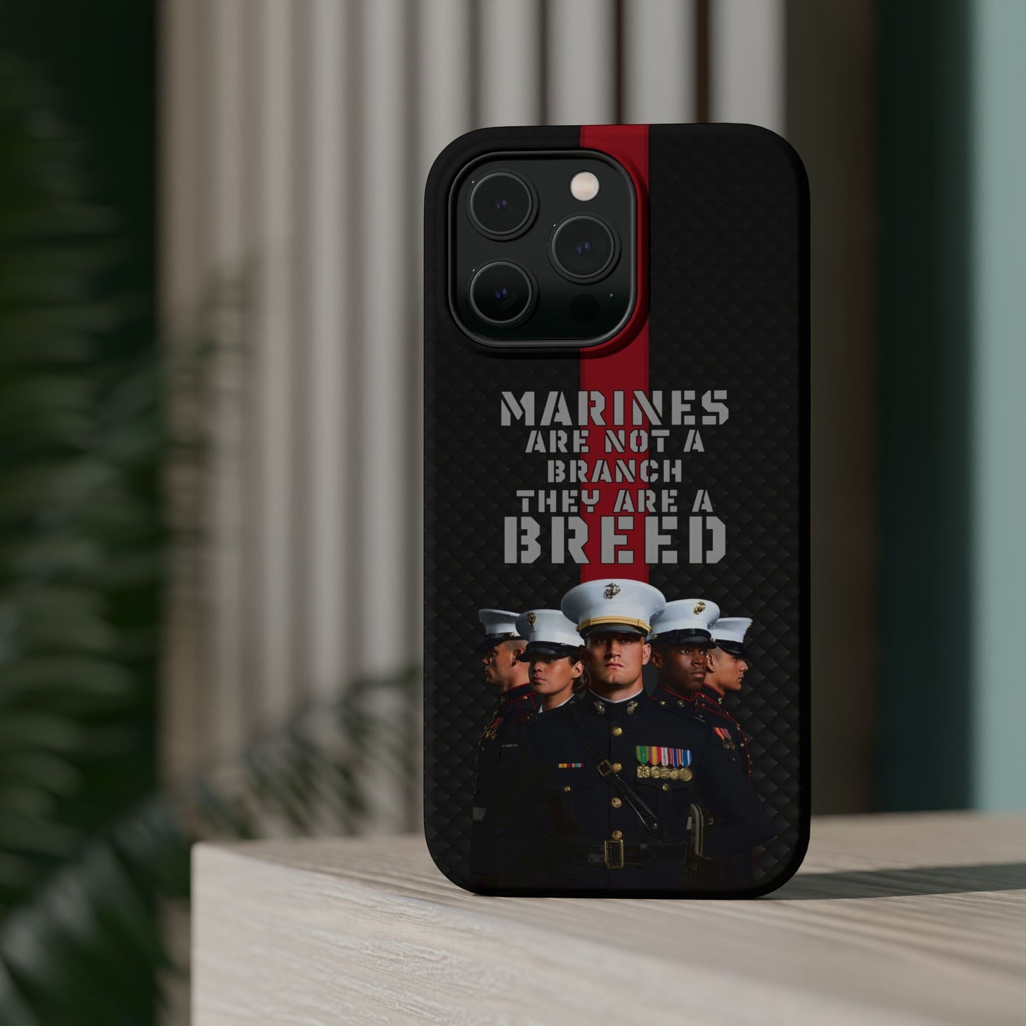 Marines Magnetic Tough Case - "Not a Branch, a Breed" Military iPhone Cover
