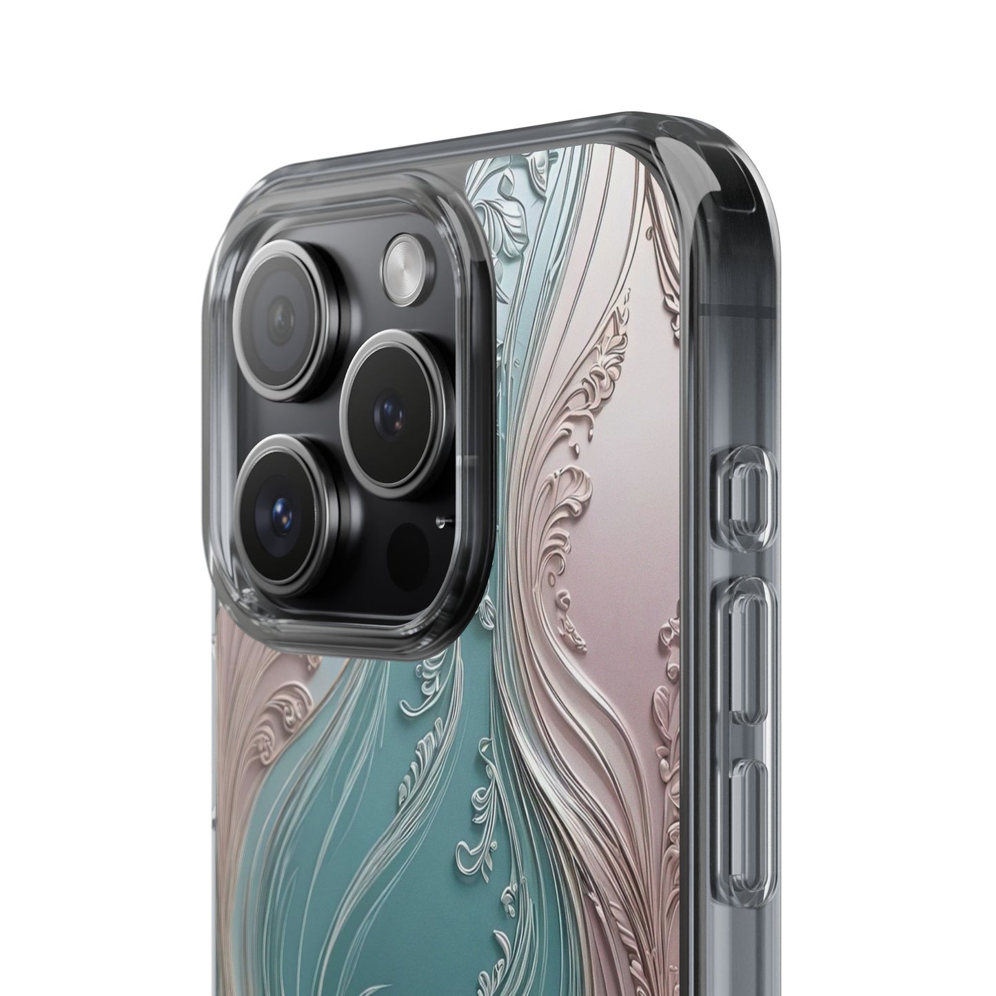 Elegant Clear Phone Cases,  Abstract Design