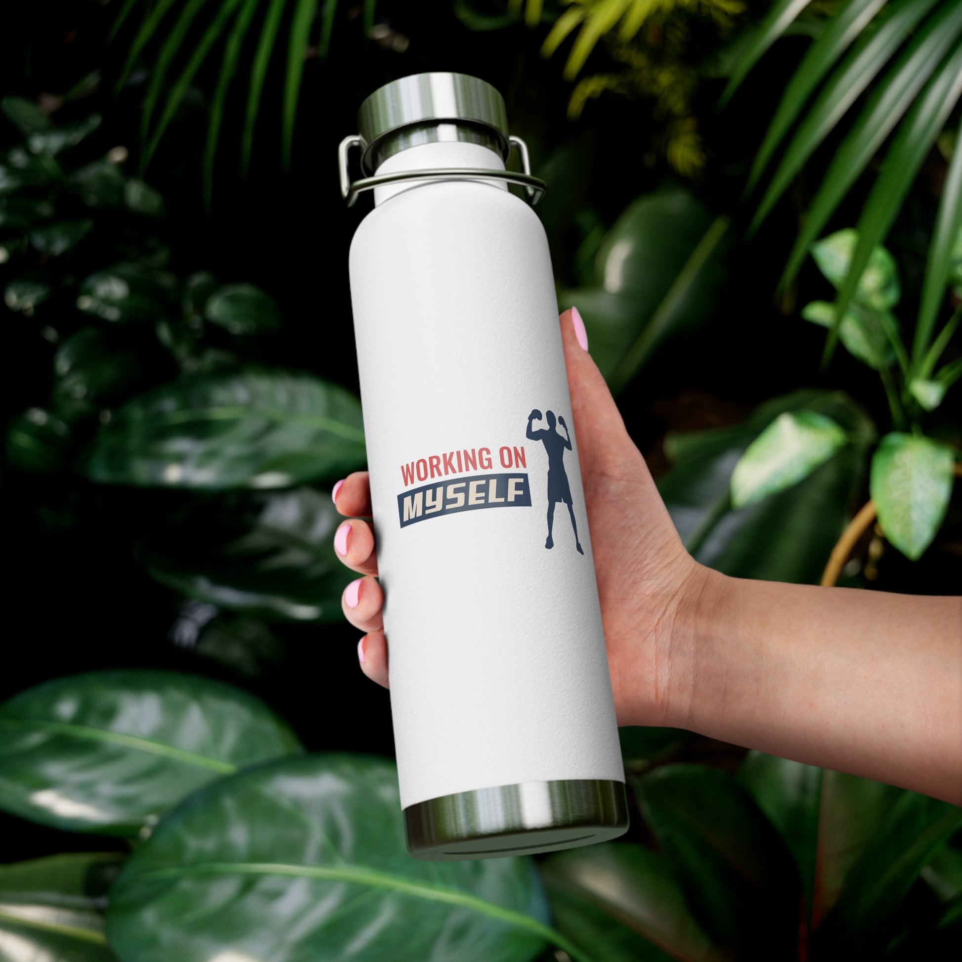 Working On Myself Insulated Bottle, 22oz