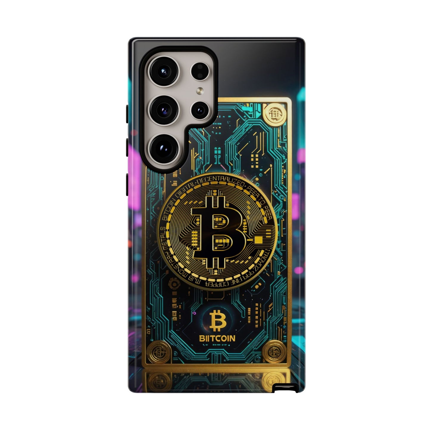 Bitcoin Samsung Phone Case - Tough Cases with Cryptocurrency Design