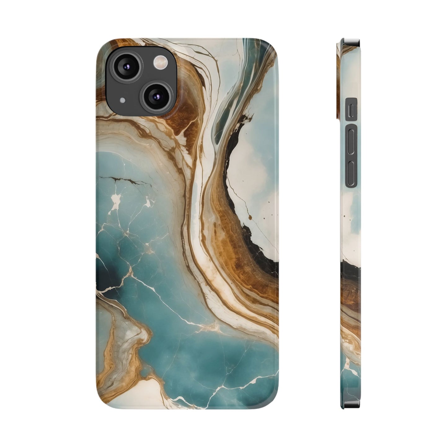 Marble Slim Phone Case, Stylish Protective Cover